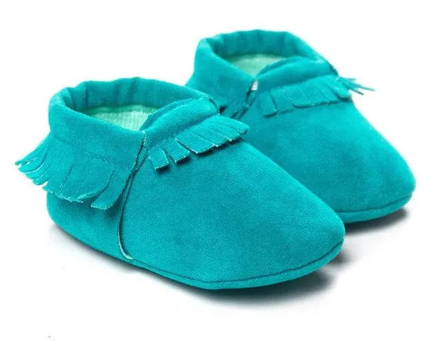 2016 New Suede Tassel Bow pu leather Newborn Baby Infant Toddler baby Moccasins Soft Mocc Bebe Non-slip Prewalker Baby Shoes