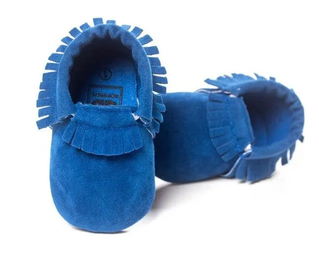 2016 New Suede Tassel Bow pu leather Newborn Baby Infant Toddler baby Moccasins Soft Mocc Bebe Non-slip Prewalker Baby Shoes