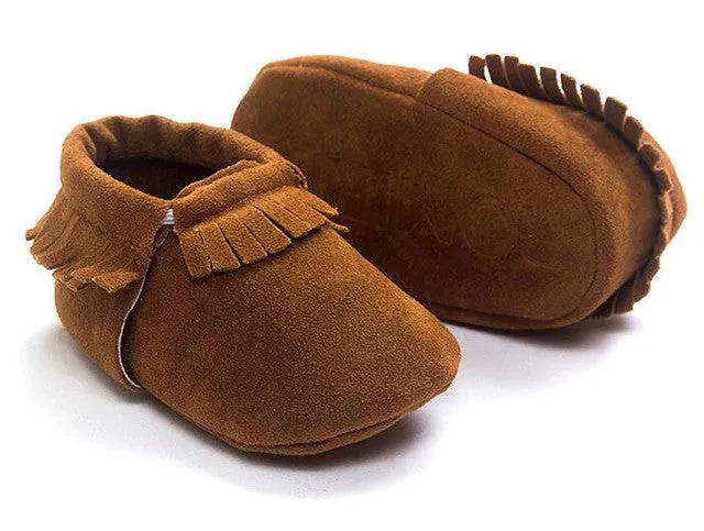 2016 New Suede Tassel Bow pu leather Newborn Baby Infant Toddler baby Moccasins Soft Mocc Bebe Non-slip Prewalker Baby Shoes