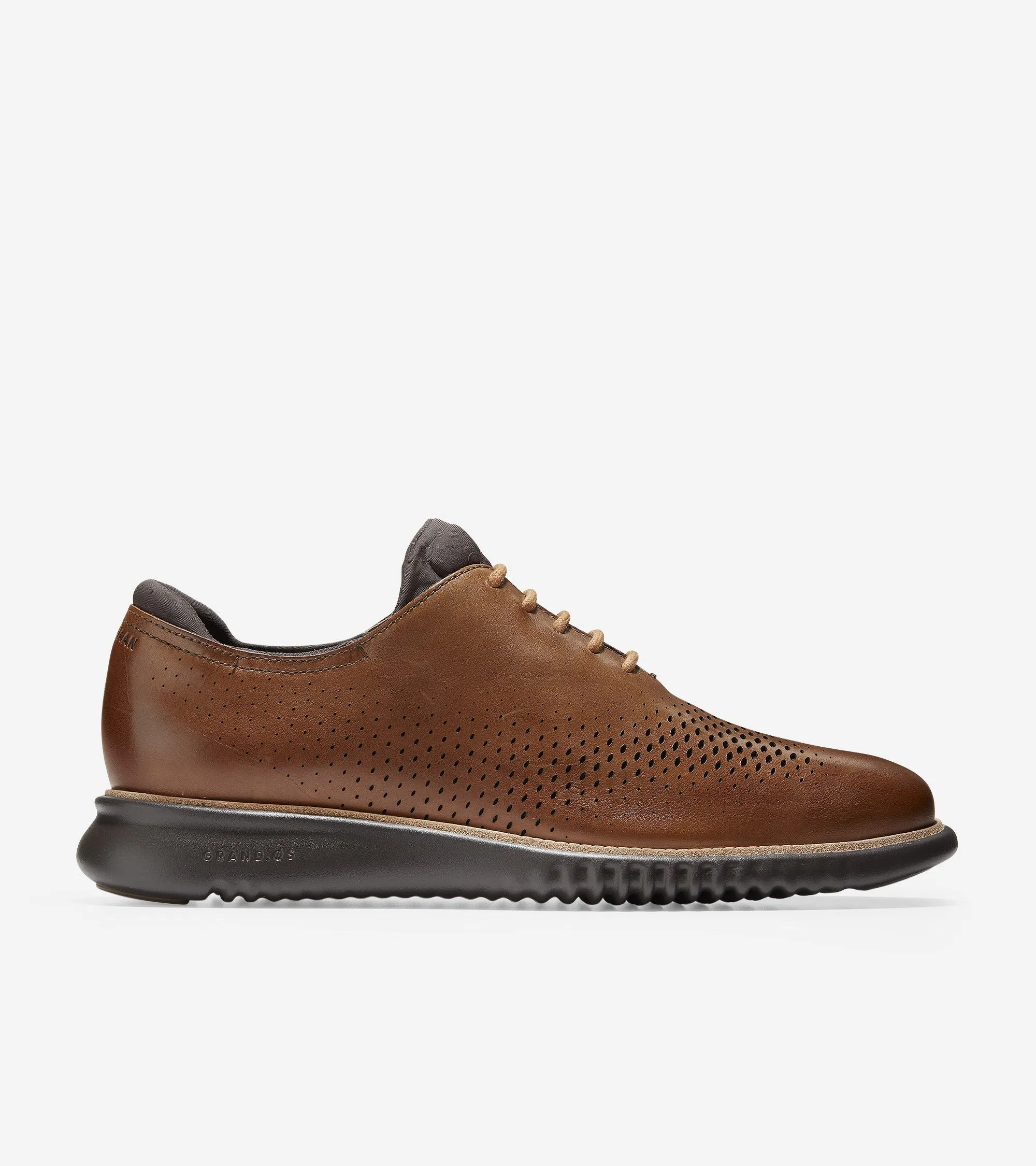 2.ZERØGRAND Lined Laser Wingtip Oxford