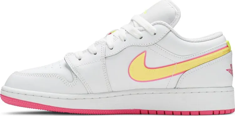 Air Jordan 1 Low GS Edge Glow, white