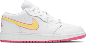 Air Jordan 1 Low GS Edge Glow, white