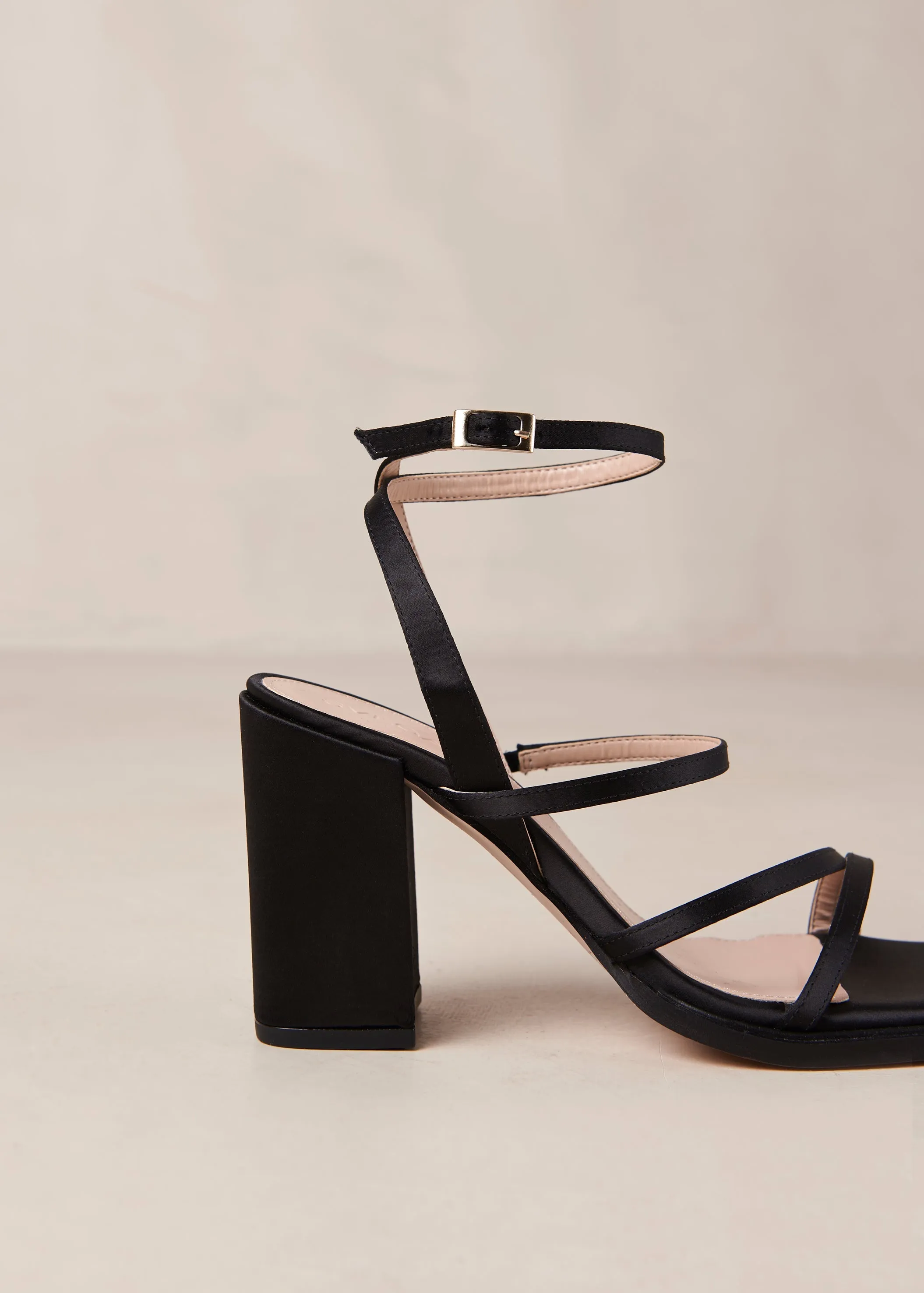 Alexa Silky Sandals - Black