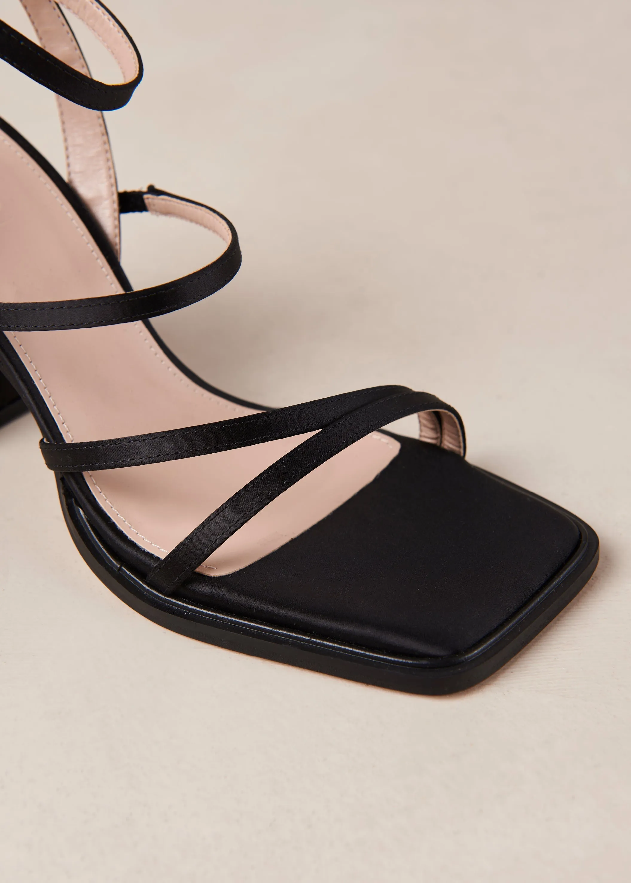 Alexa Silky Sandals - Black