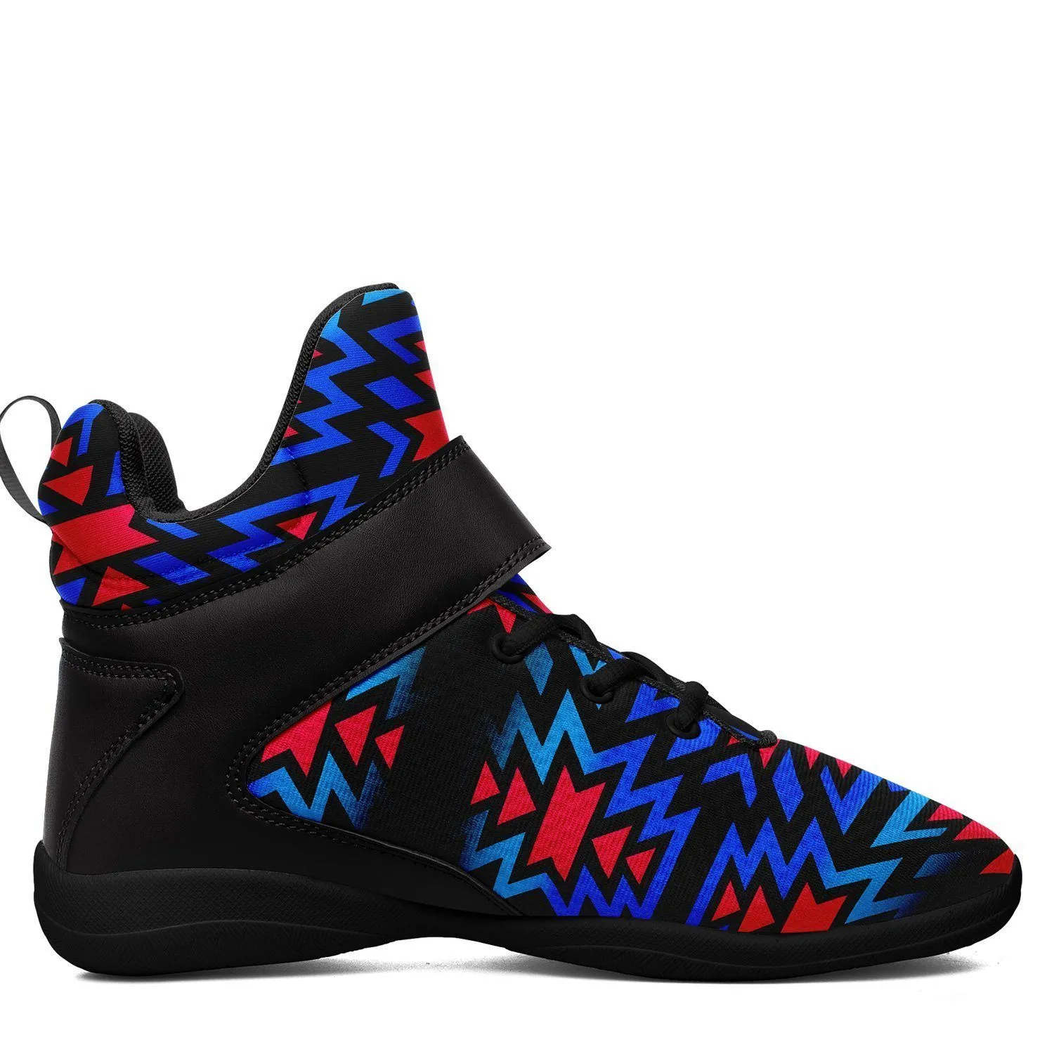 Black Fire Dragonfly Ipottaa Basketball / Sport High Top Shoes - Black Sole