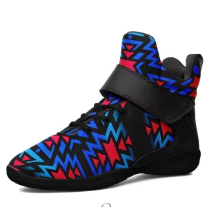 Black Fire Dragonfly Ipottaa Basketball / Sport High Top Shoes - Black Sole