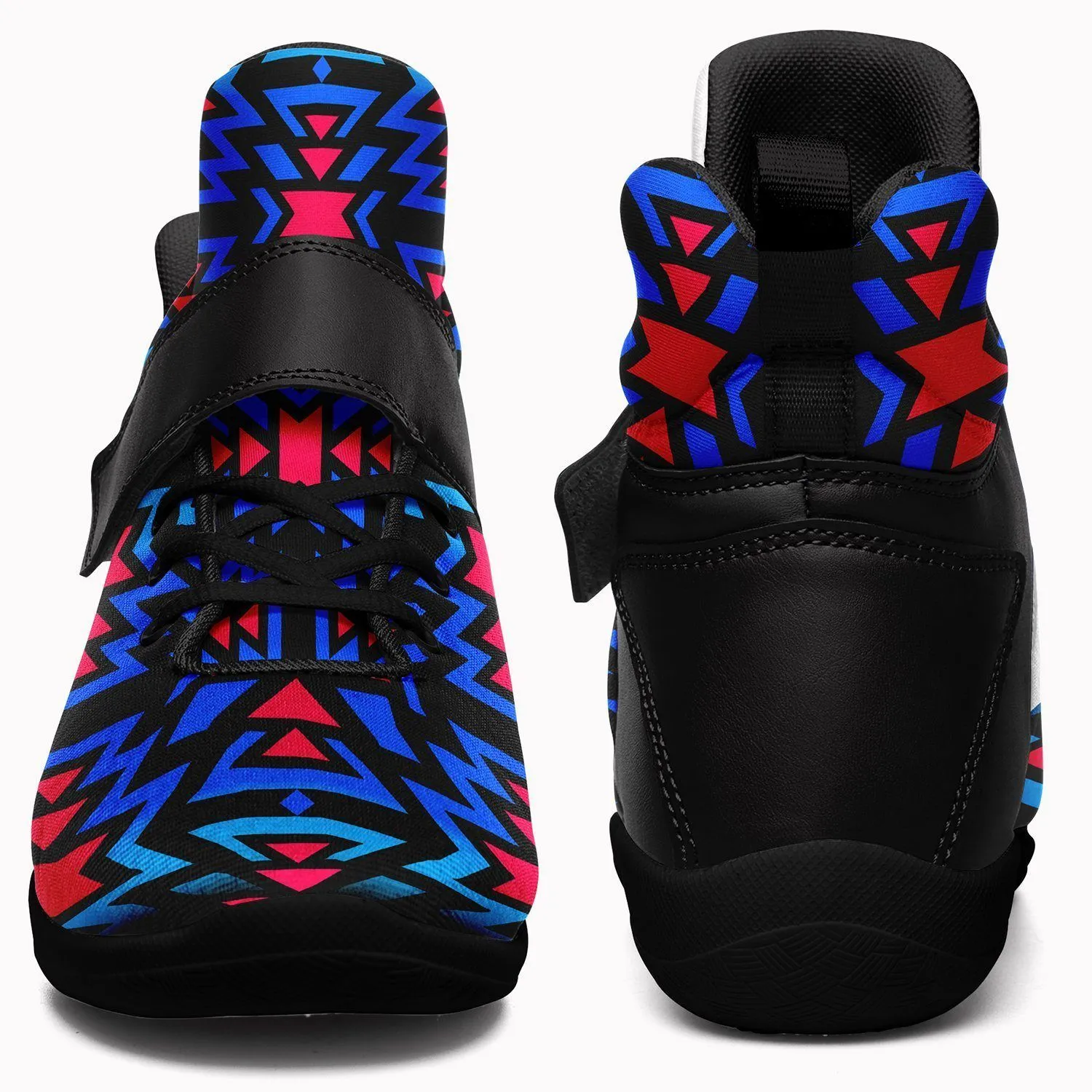 Black Fire Dragonfly Ipottaa Basketball / Sport High Top Shoes - Black Sole