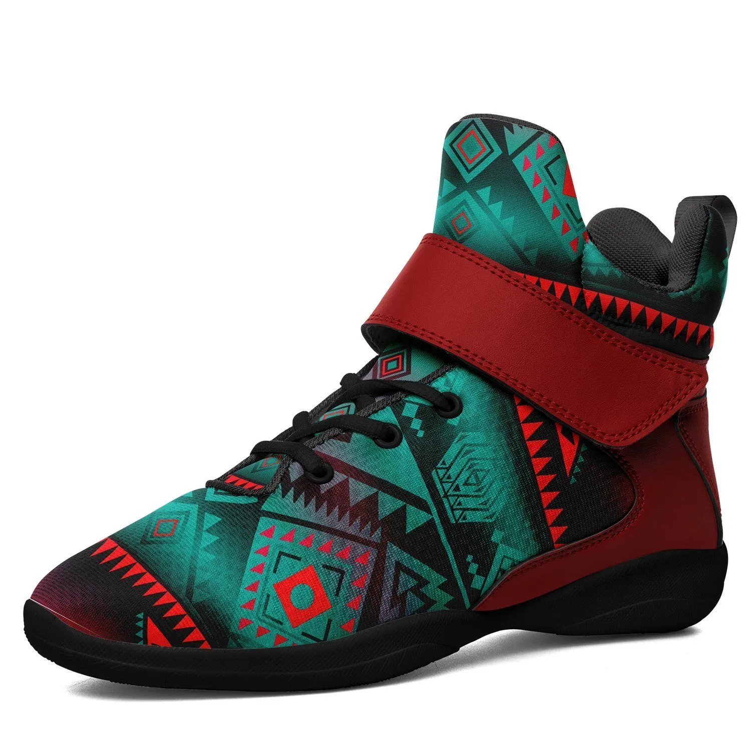 California Coast Summer Gather Ipottaa Basketball / Sport High Top Shoes - Black Sole