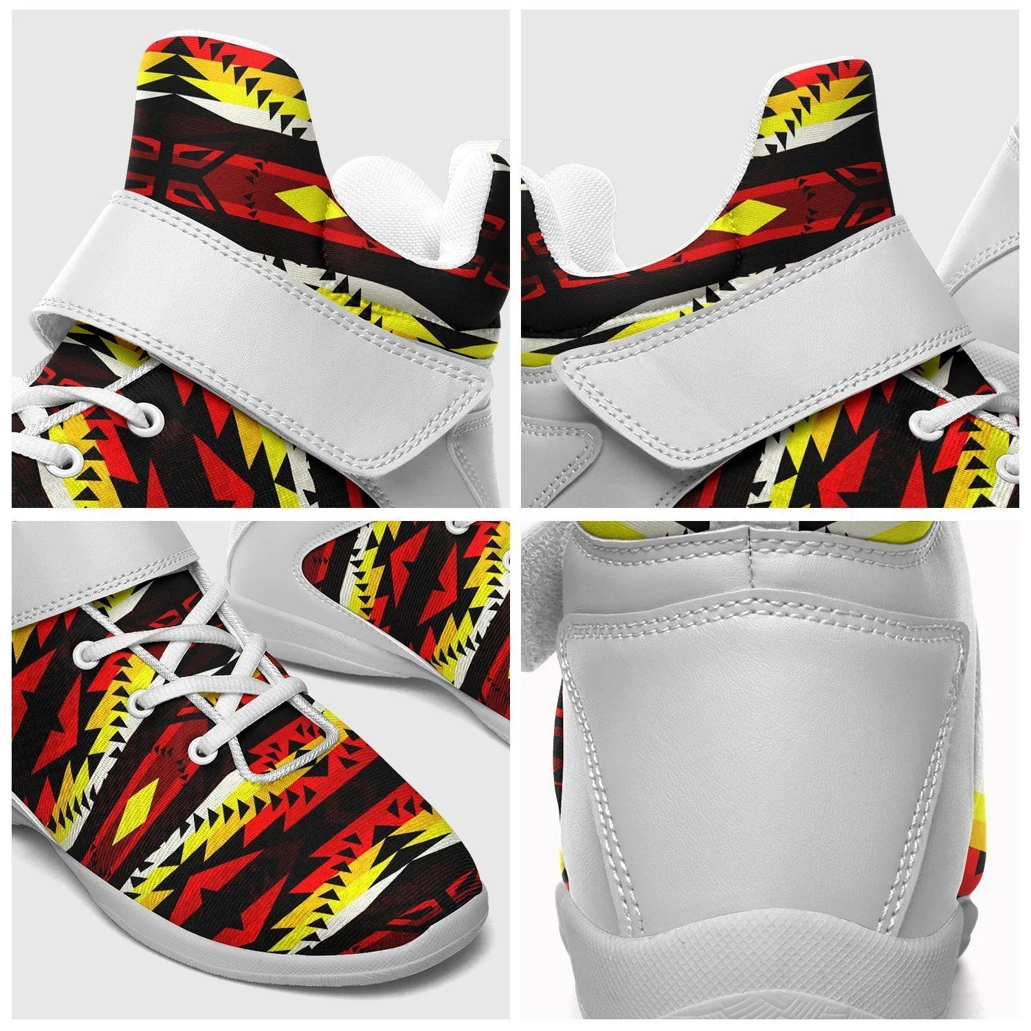 Canyon War Party Ipottaa Basketball / Sport High Top Shoes - White Sole