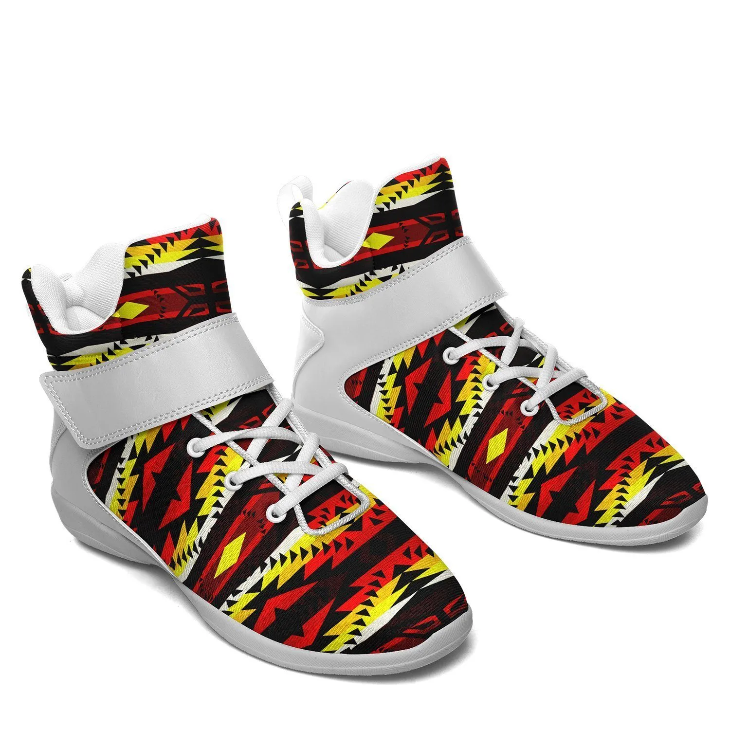 Canyon War Party Ipottaa Basketball / Sport High Top Shoes - White Sole