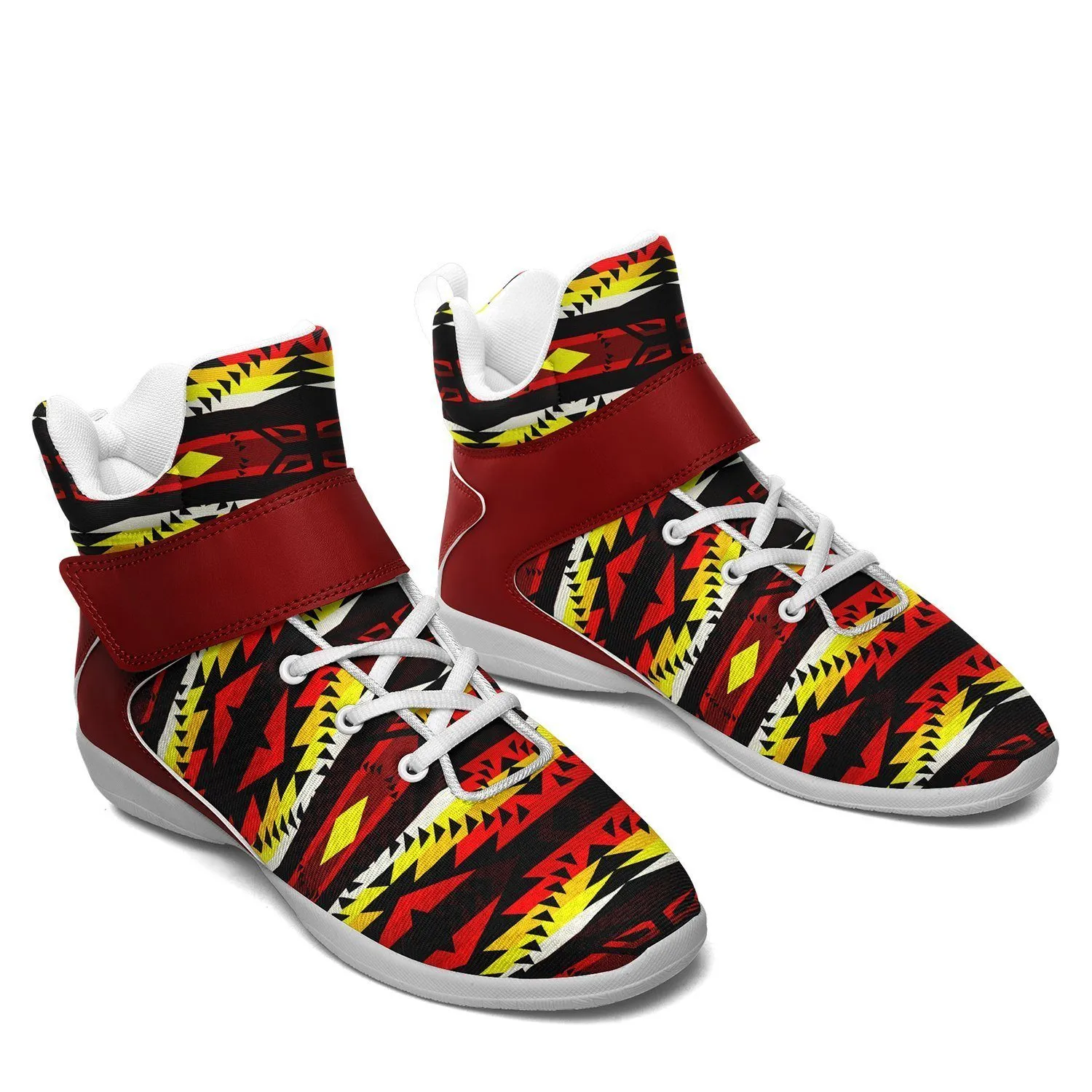 Canyon War Party Ipottaa Basketball / Sport High Top Shoes - White Sole