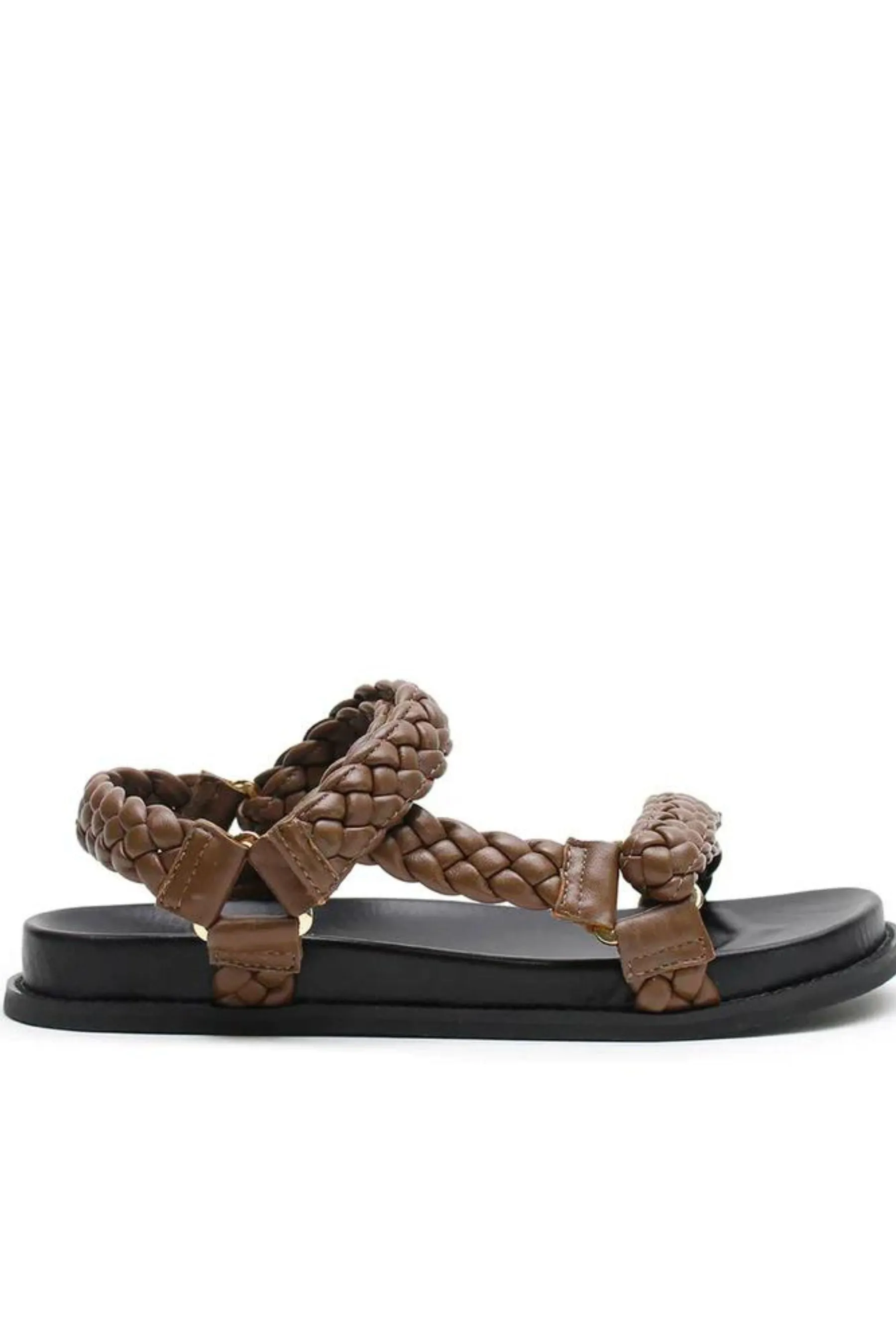 Elke Braided Sandal | Walnut