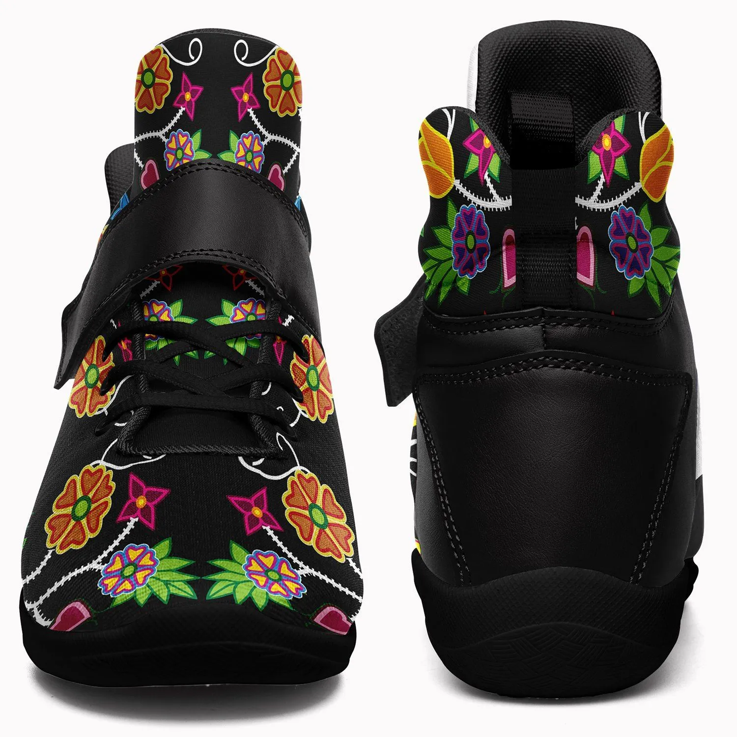 Floral Beadwork Ipottaa Basketball / Sport High Top Shoes