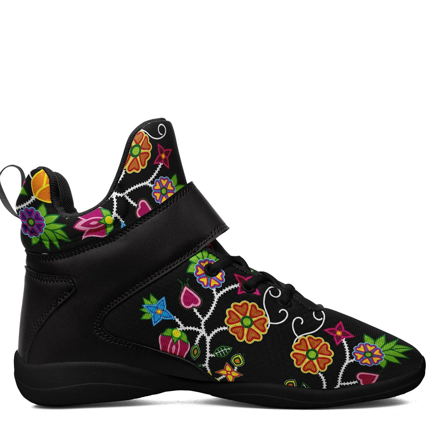 Floral Beadwork Ipottaa Basketball / Sport High Top Shoes