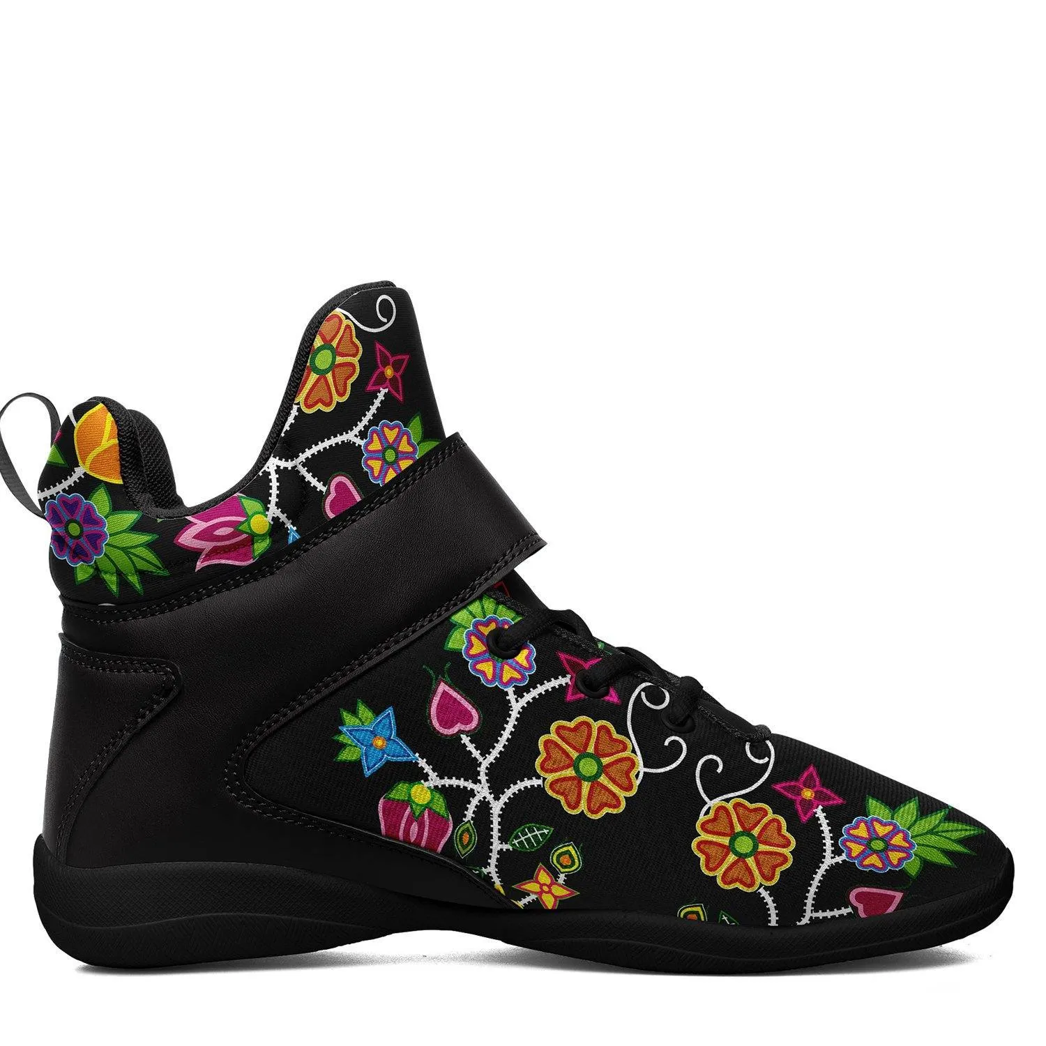 Floral Beadwork Kid's Ipottaa Basketball / Sport High Top Shoes