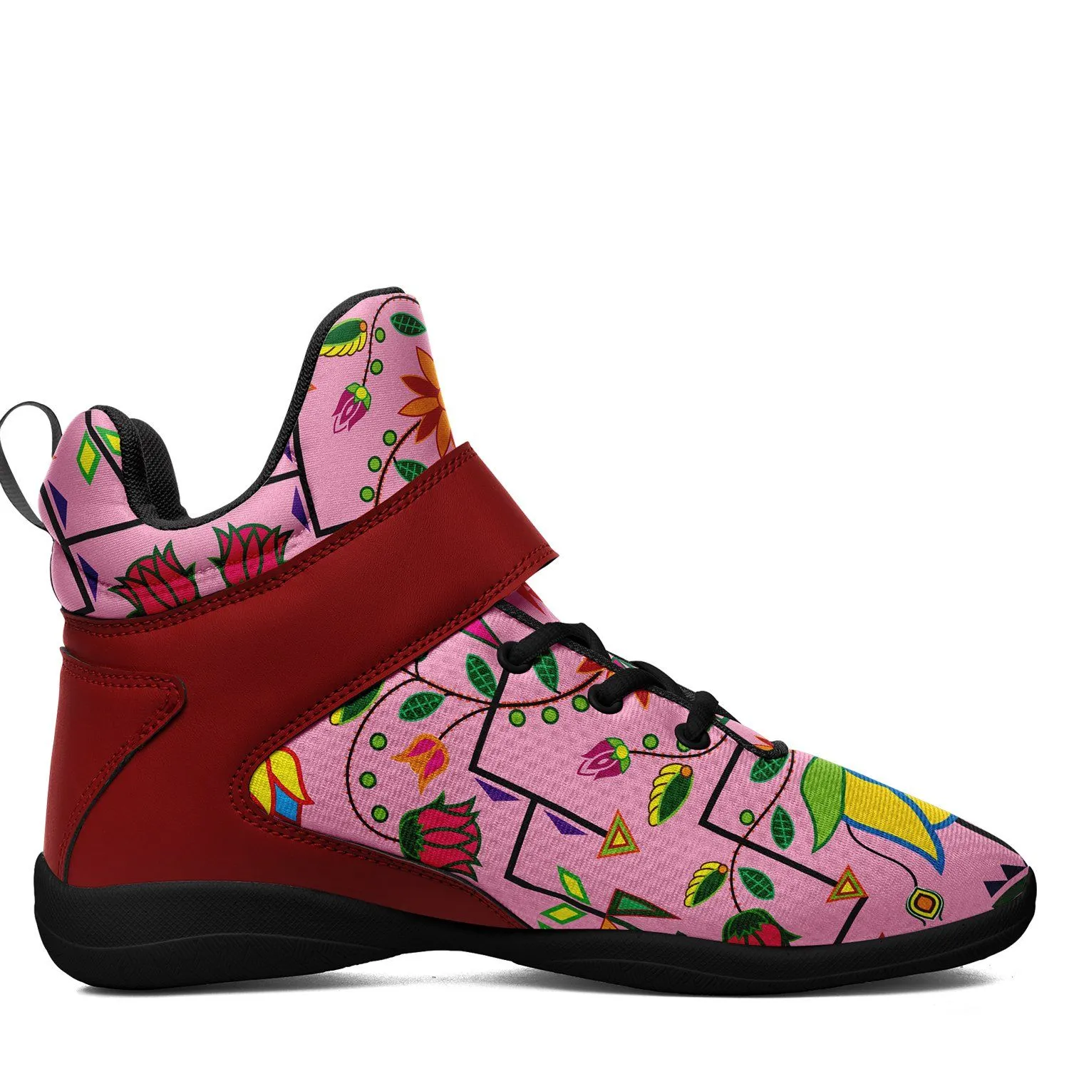 Geometric Floral Summer Sunset Ipottaa Basketball / Sport High Top Shoes