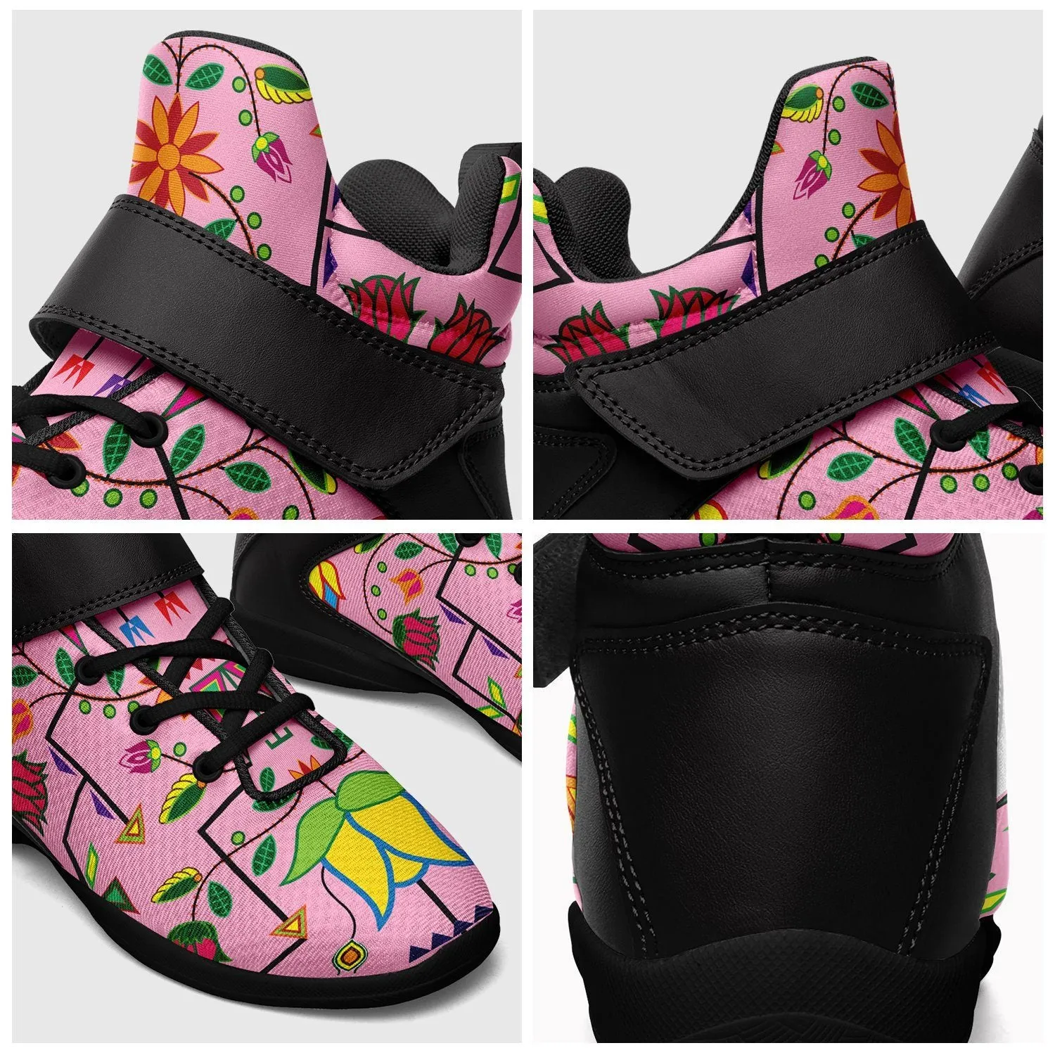 Geometric Floral Summer Sunset Ipottaa Basketball / Sport High Top Shoes