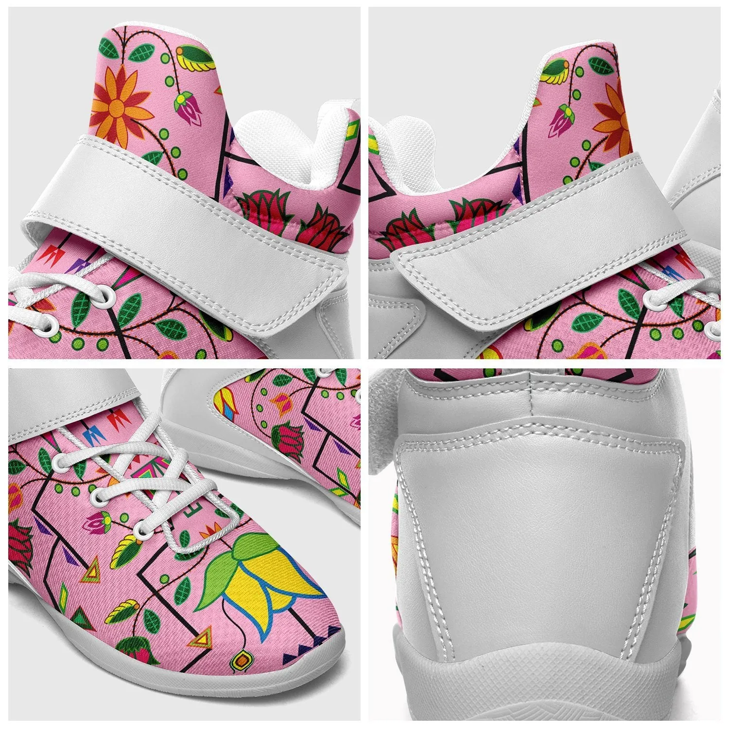 Geometric Floral Summer Sunset Ipottaa Basketball / Sport High Top Shoes