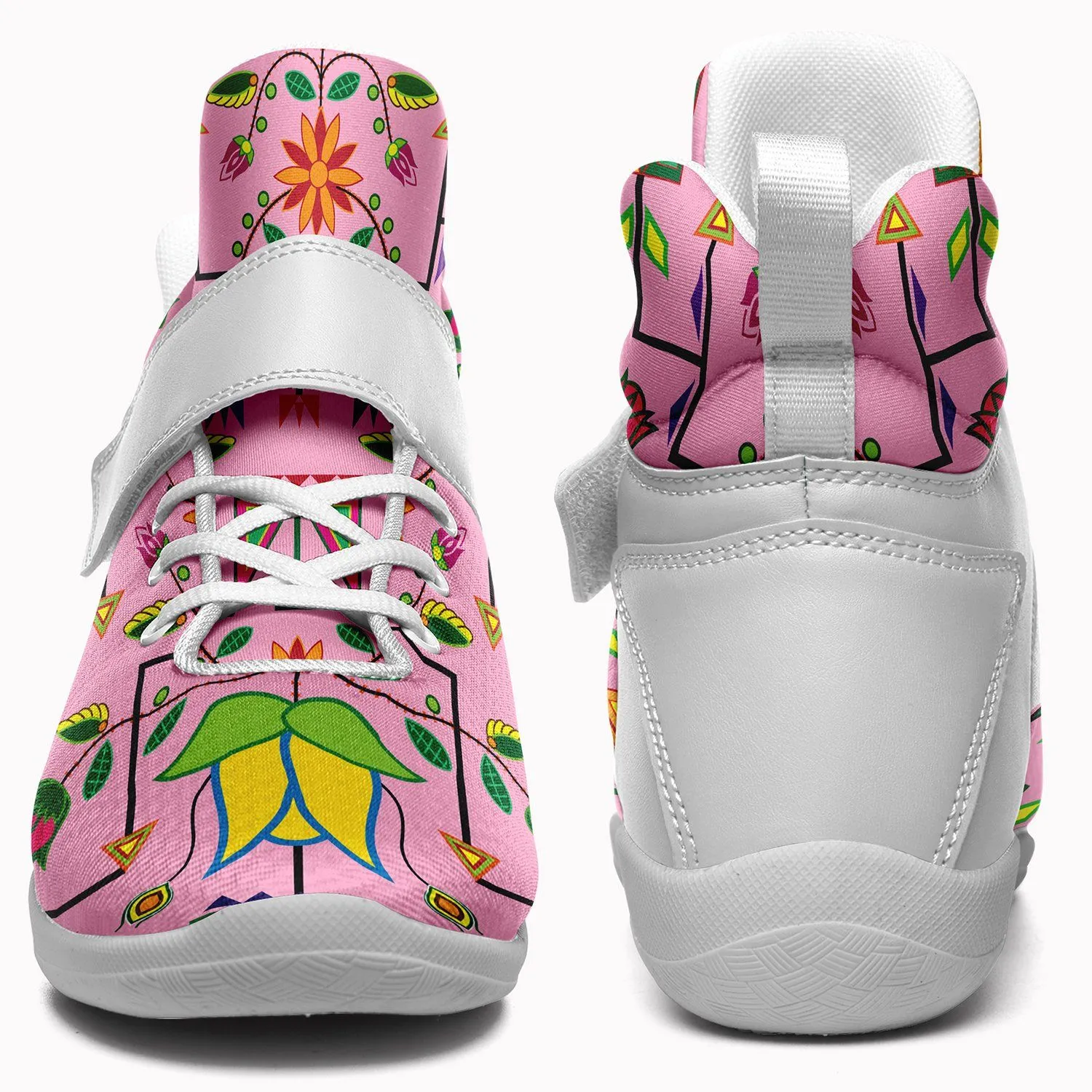 Geometric Floral Summer Sunset Ipottaa Basketball / Sport High Top Shoes