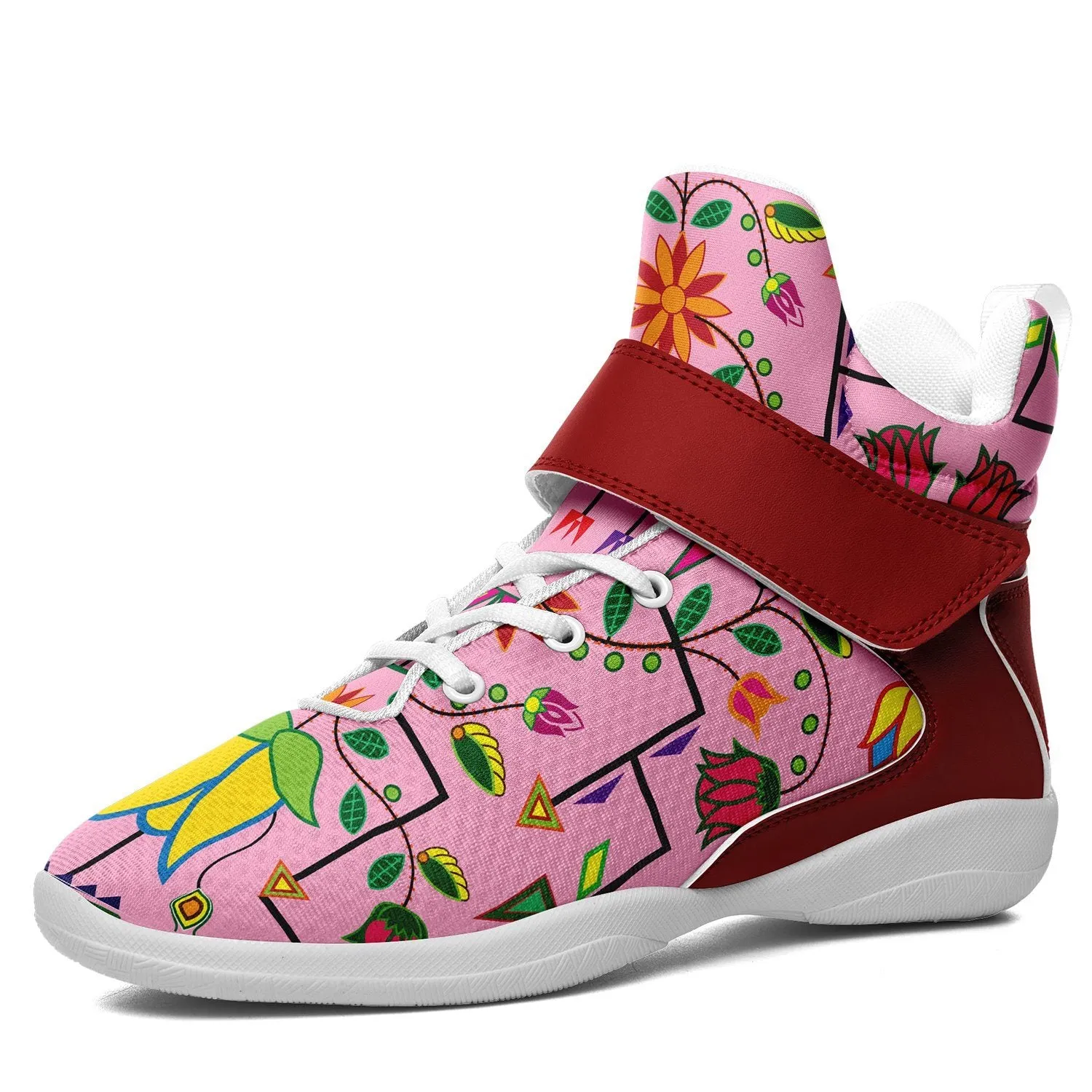 Geometric Floral Summer Sunset Ipottaa Basketball / Sport High Top Shoes