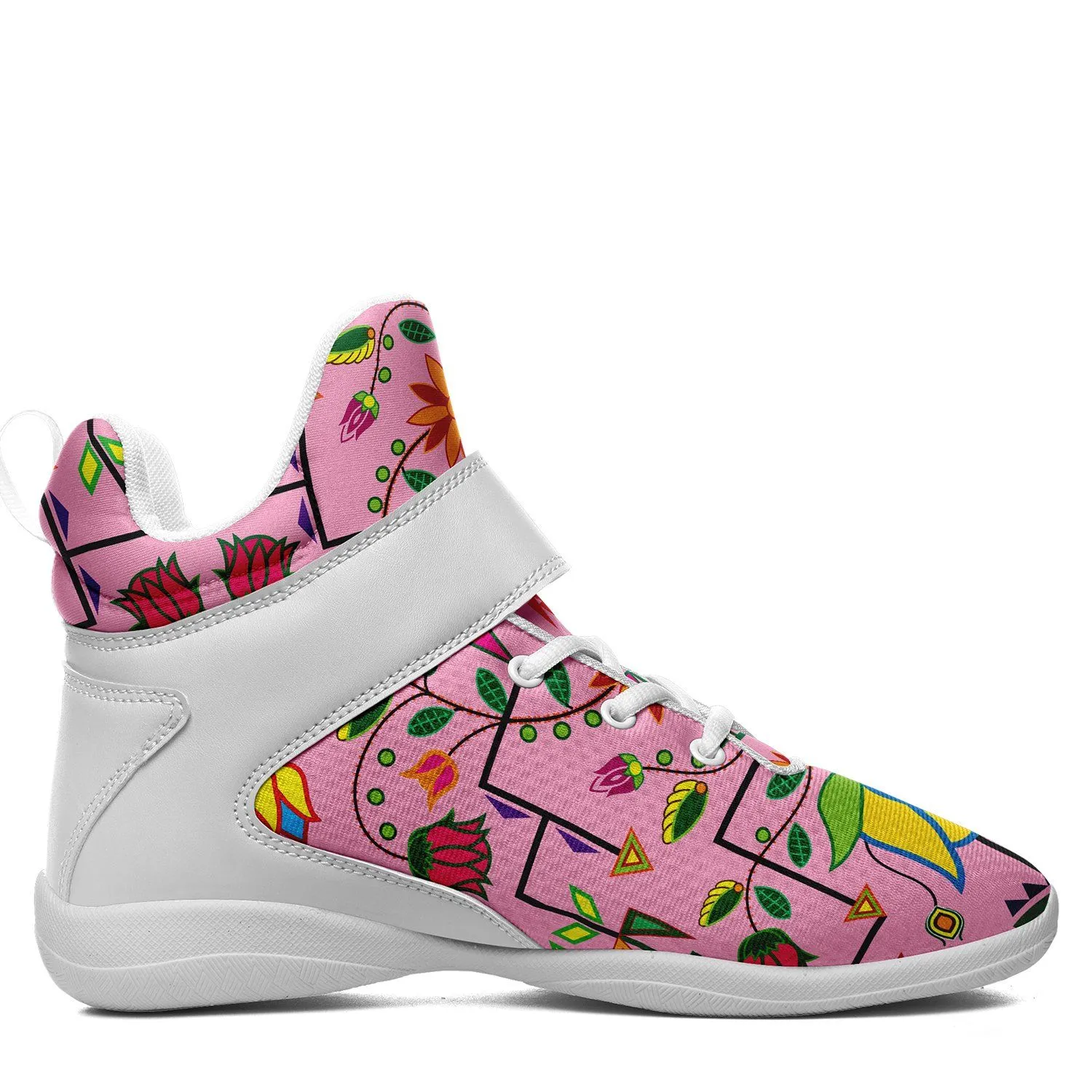 Geometric Floral Summer Sunset Ipottaa Basketball / Sport High Top Shoes