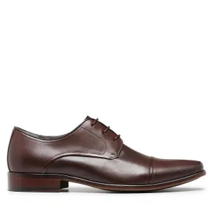 Julius Marlow Mens Knock Mocha Formal Dress Casual Leather Lace Up Shoes