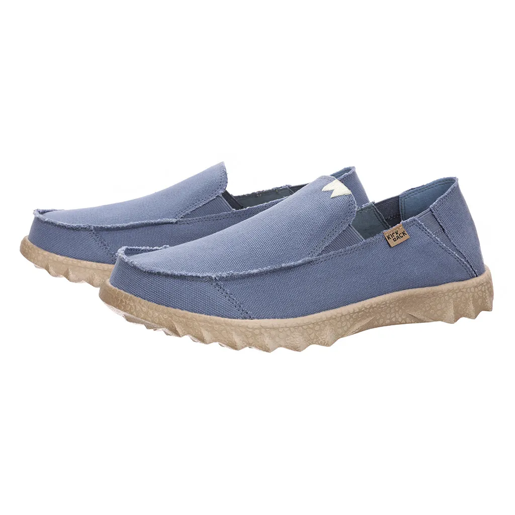 KickBack Men's Slip On Shoes - Couch Classic Canvas Mid-Blue