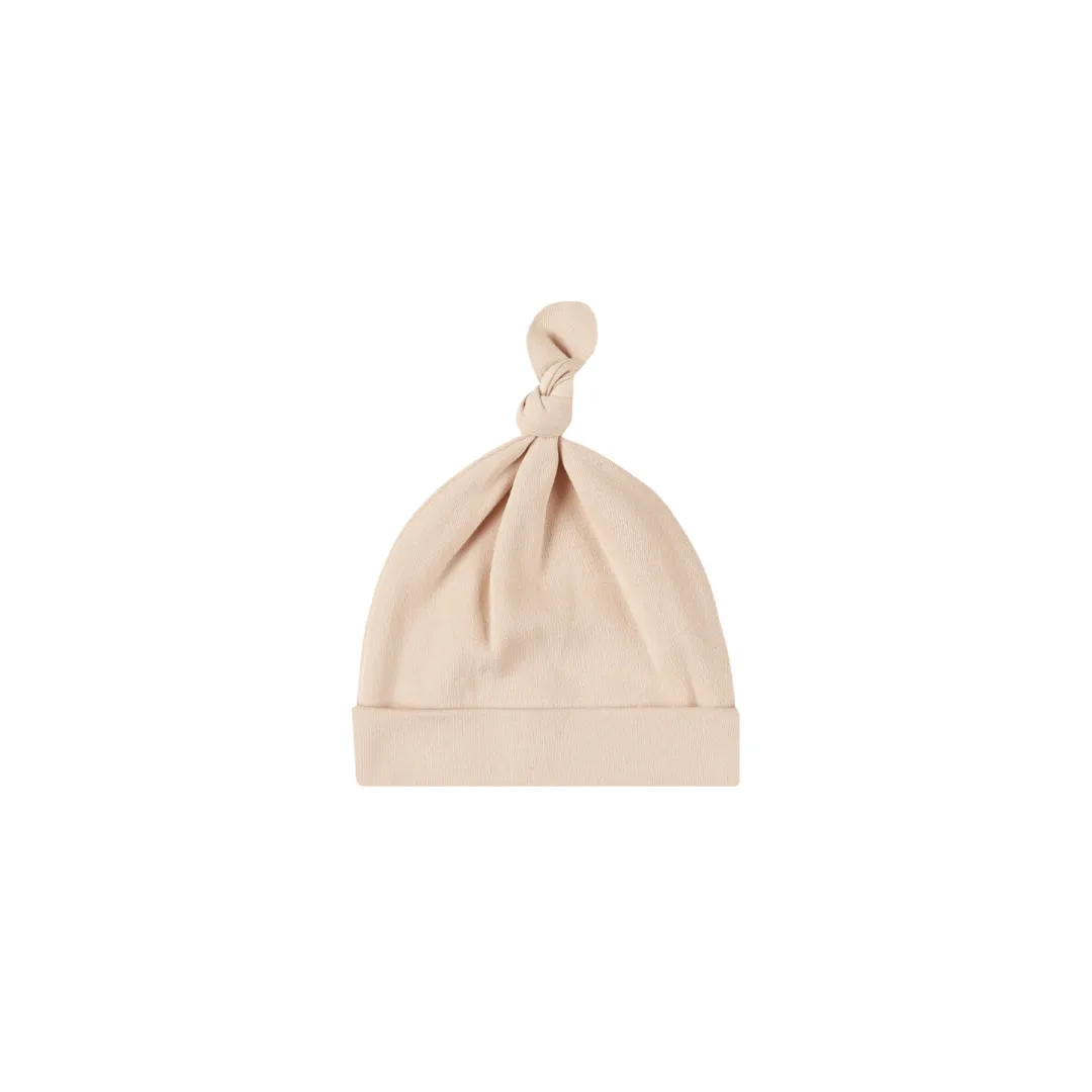 Knotted Baby Hat - Shell