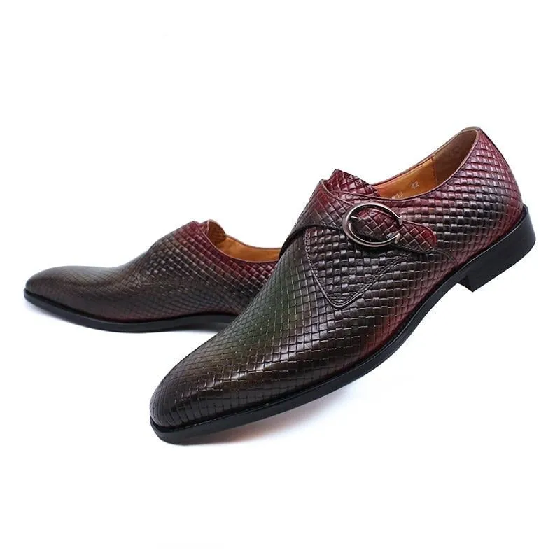 Luxury Exotic Texture Slip-On Dress Shoes