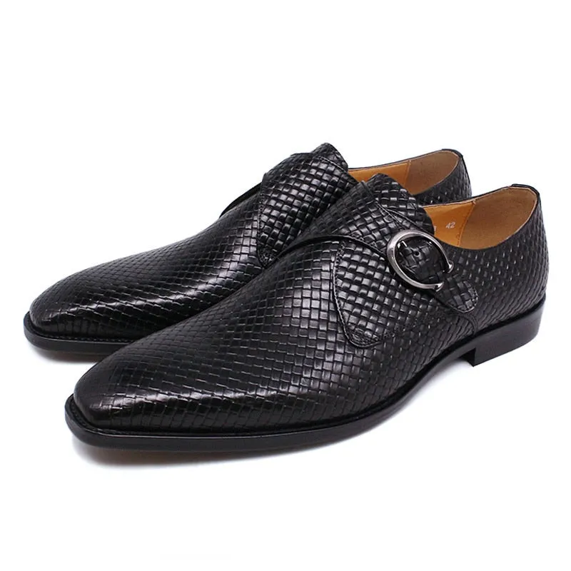 Luxury Exotic Texture Slip-On Dress Shoes