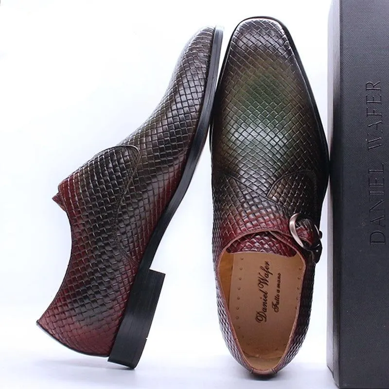 Luxury Exotic Texture Slip-On Dress Shoes