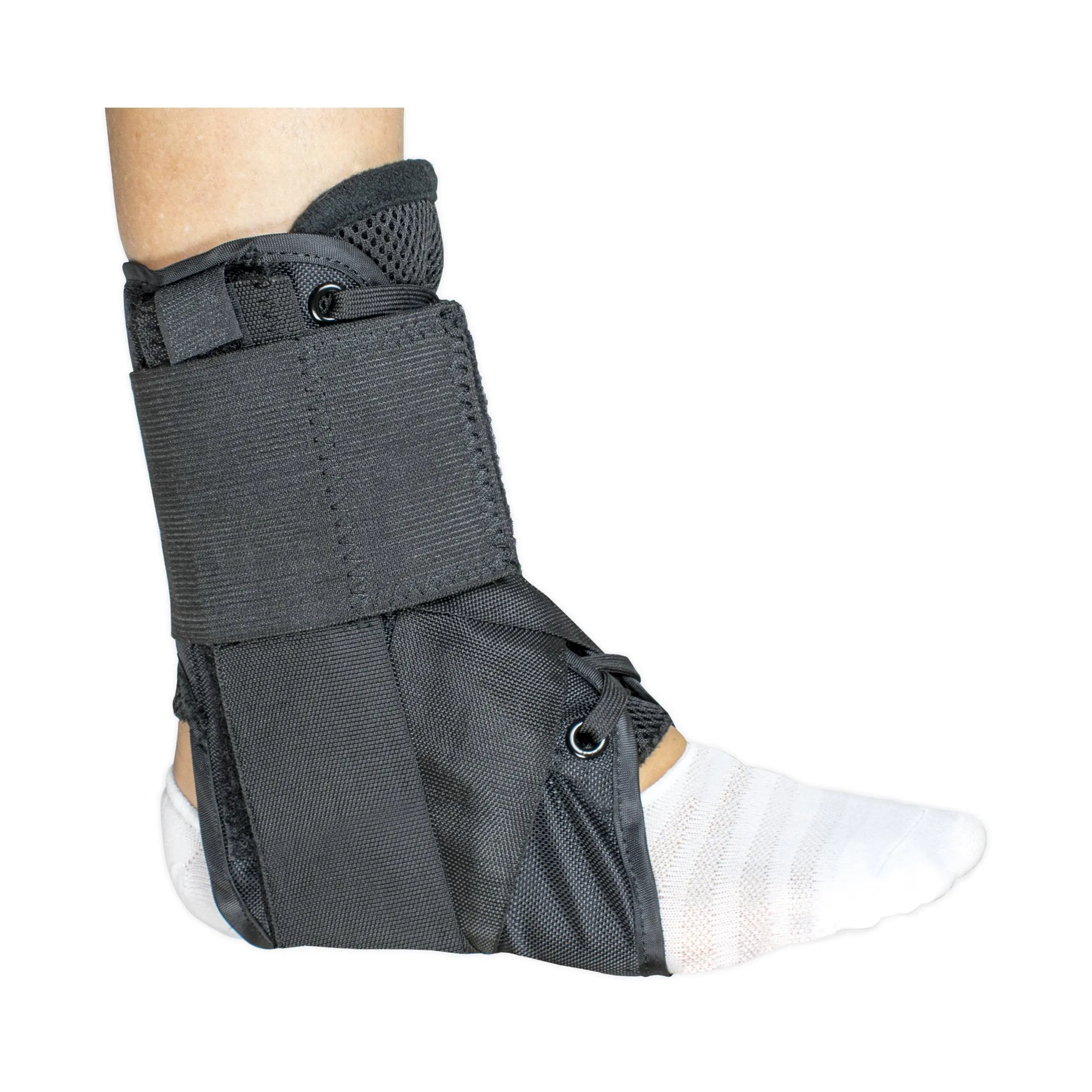 McKesson Low Profile / Open Heel / Open Toe Ankle Brace, Large