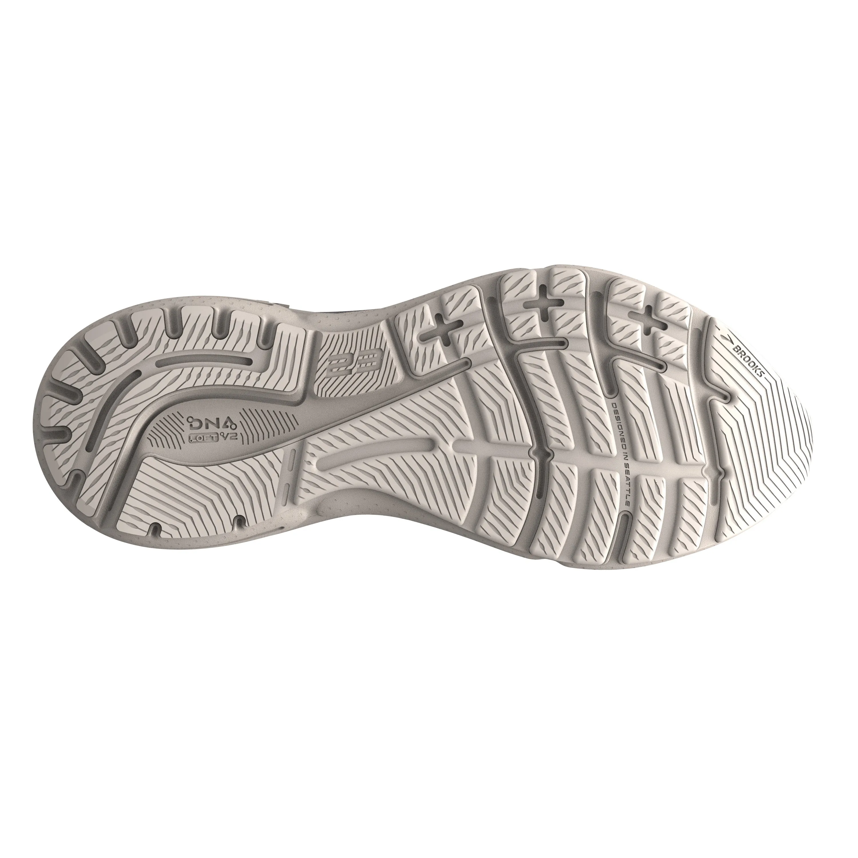 Men's Brooks Adrenaline GTS 23 1103911D248 Color: Crystal Grey/ Surf the Web/ Grey