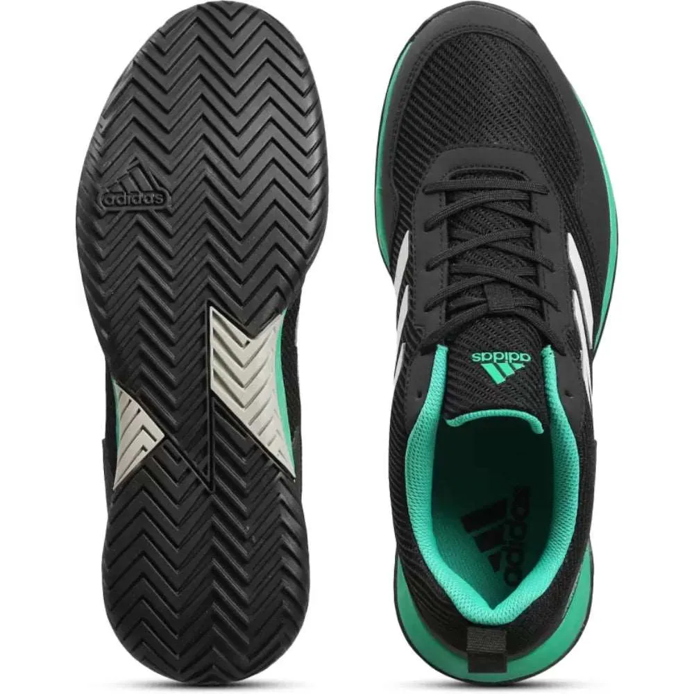 Men's Faztcort Star Tennis Shoe (Core Black/Stone/Court Green)