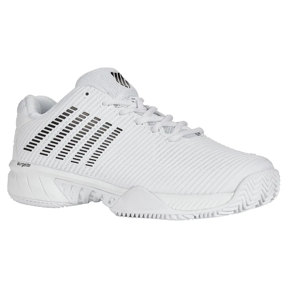 Men's Hypercourt Express 2 Clay Tennis Shoes White and Black