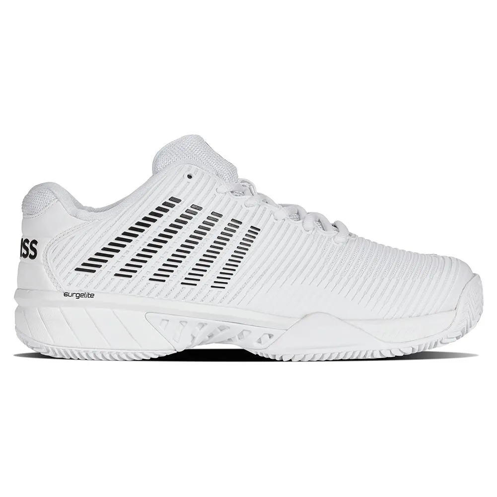 Men's Hypercourt Express 2 Clay Tennis Shoes White and Black