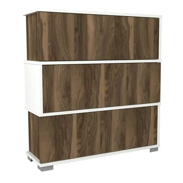 MINK Shoe Cabinet White-Walnut