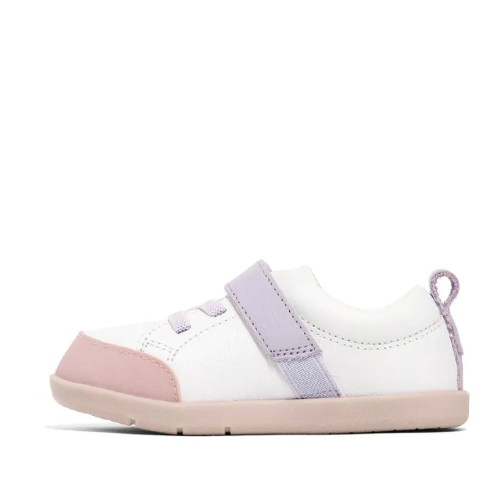 Pretty Braver Boston Leather Trainer First Walker White Blush