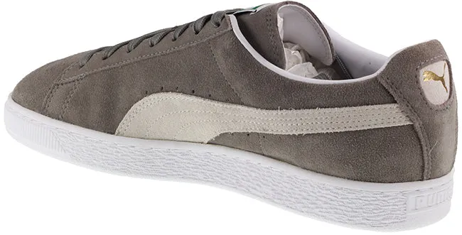 Puma Trainers Mens Suede Classic Plus Grey White