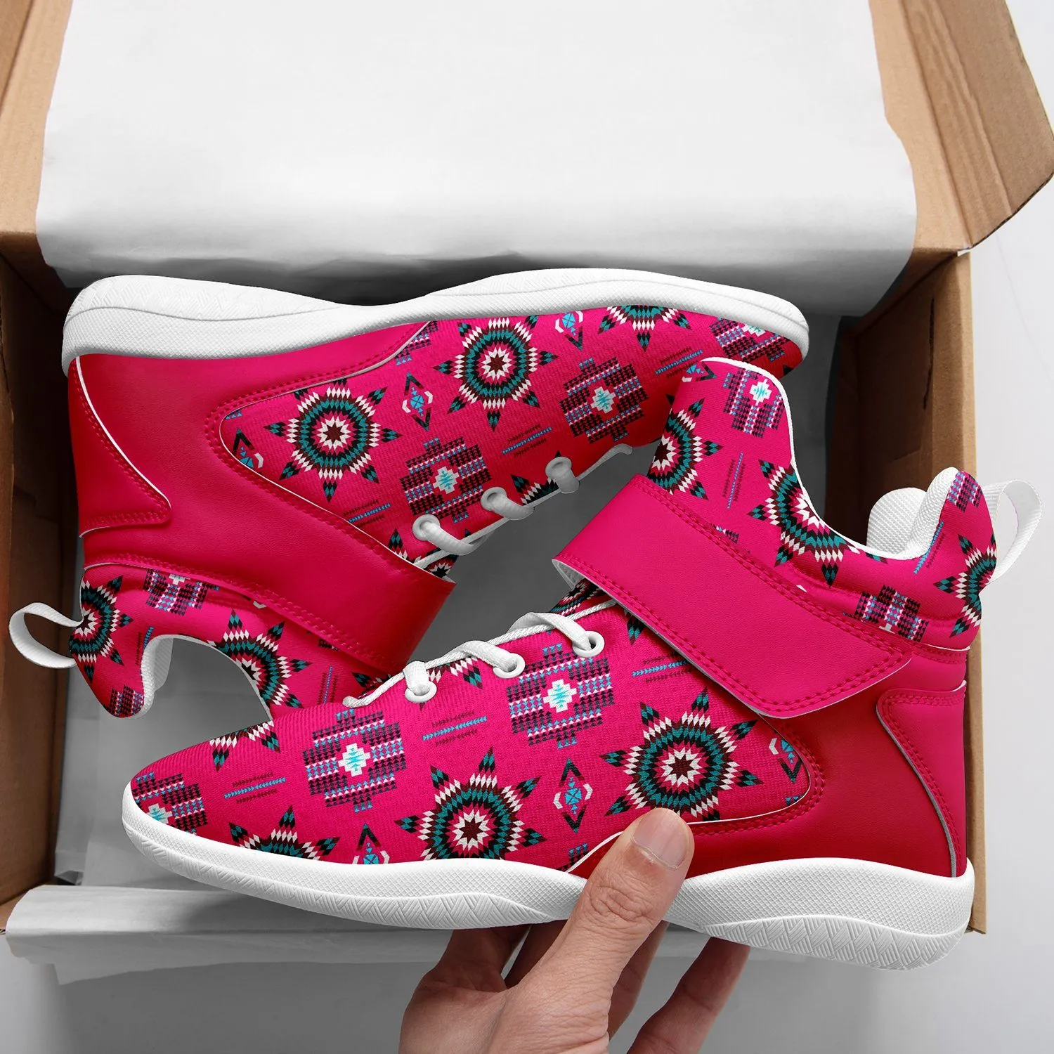 Rising Star Strawberry Moon Ipottaa Basketball / Sport High Top Shoes