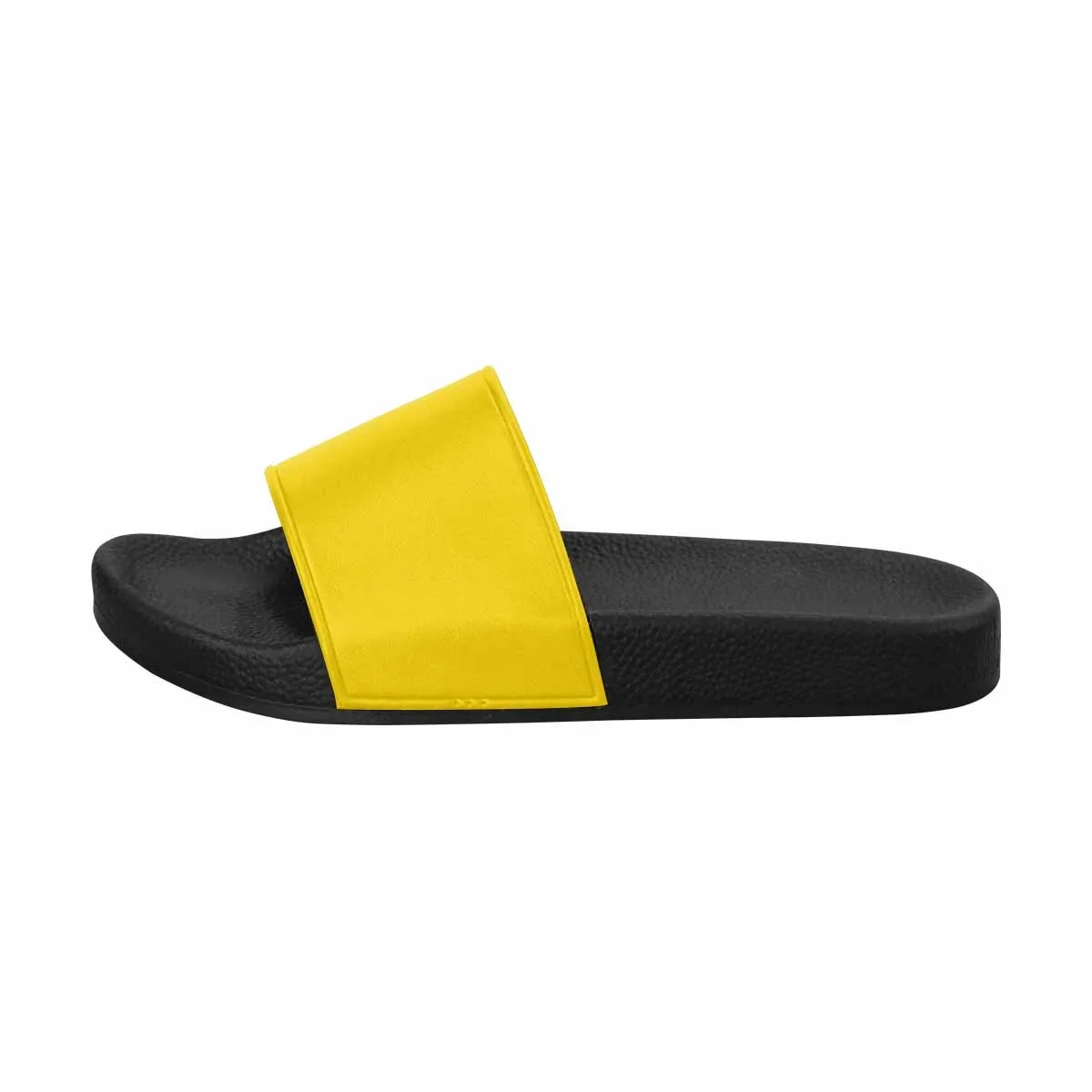 Uniquely You Mens Slide Sandals /   Gold Yellow Flip-Flops