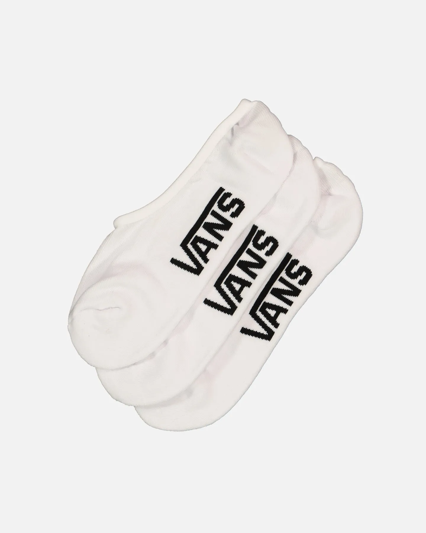 Vans Classic Super No Show Socks 6.5 3 Pack White