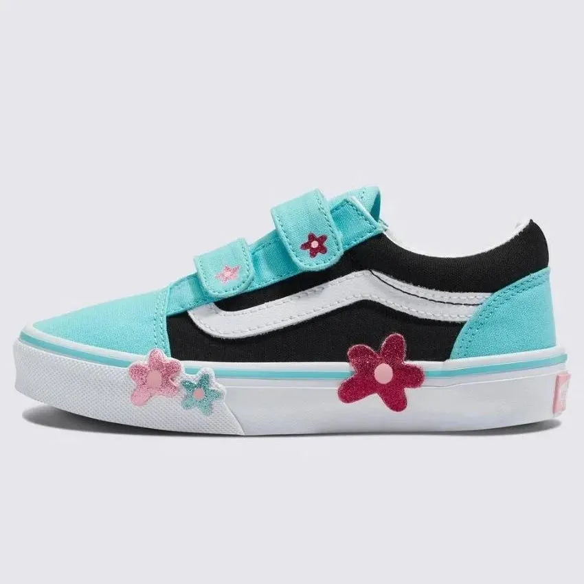 Vans Old Skool V Flower Kids Shoe