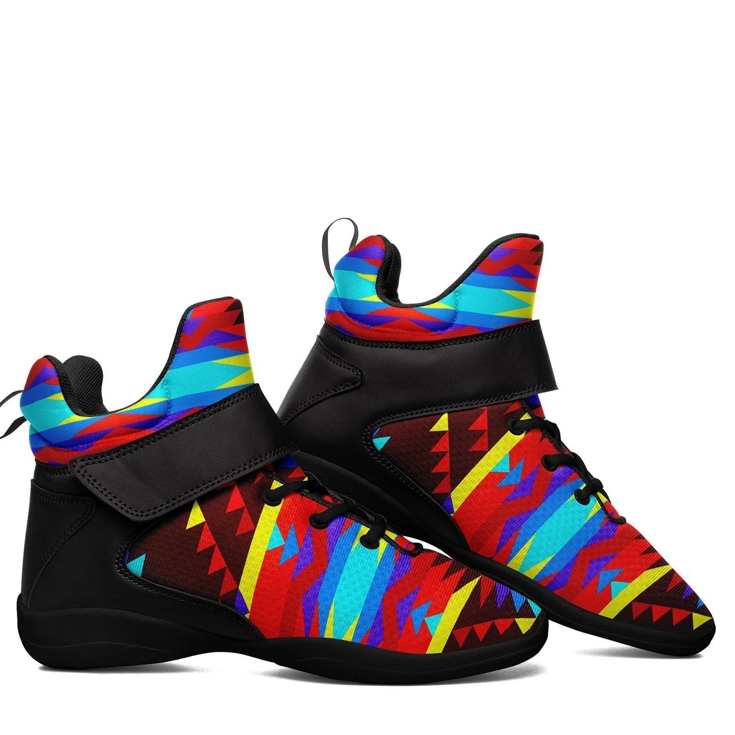 Visions of Lasting Peace Ipottaa Basketball / Sport High Top Shoes -Black Sole