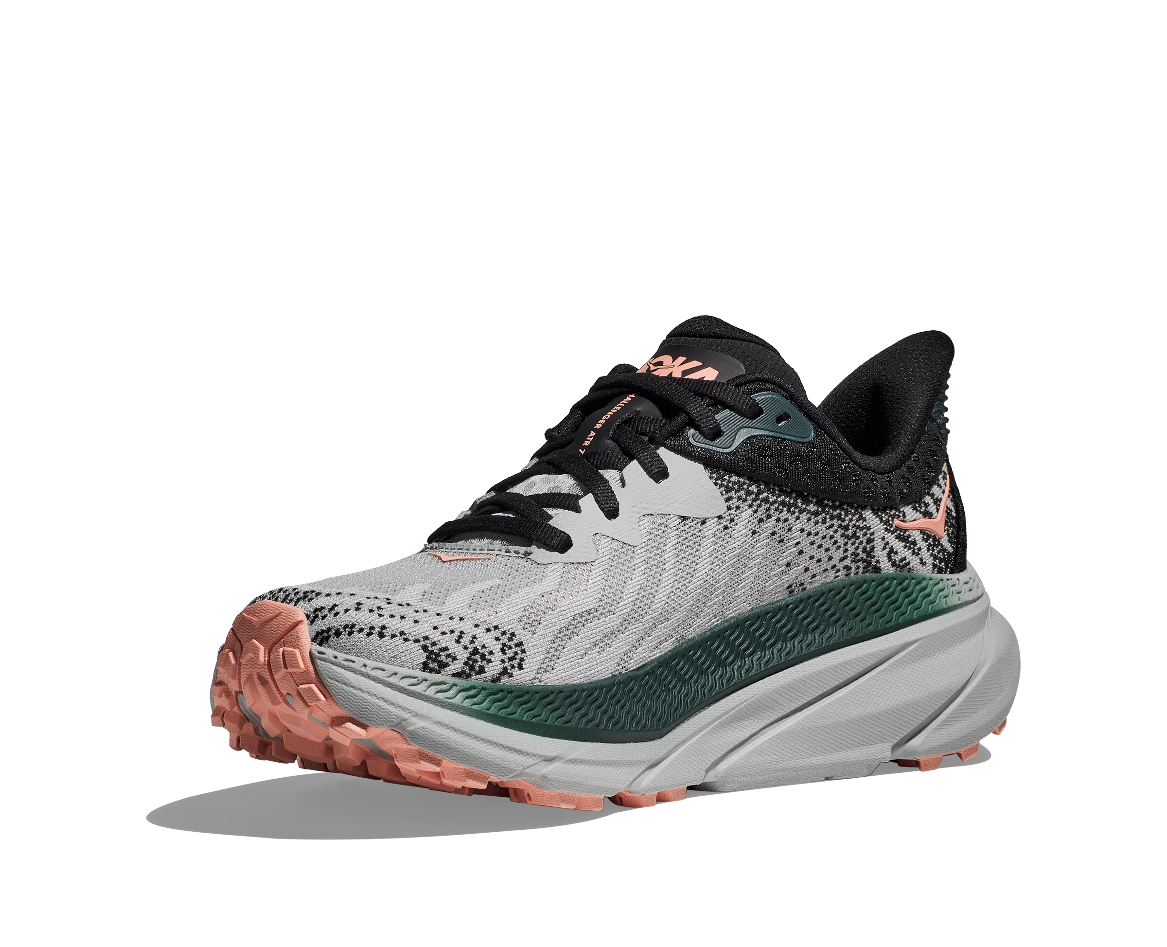 Women's Hoka Challenger 7 Color: Harbor Mist/Spruce